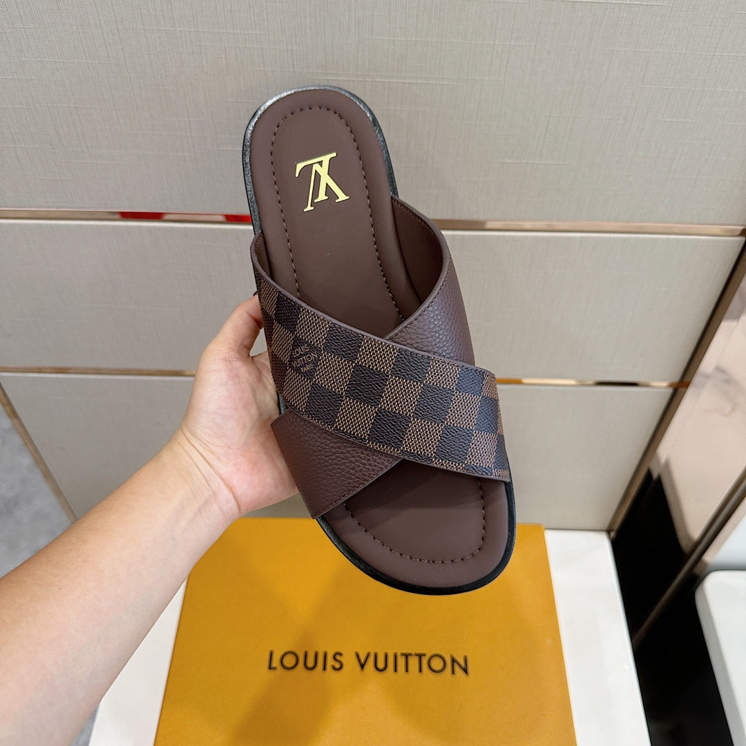 Louis Vuitton Panama Mule 'Damier Ebene Brown'