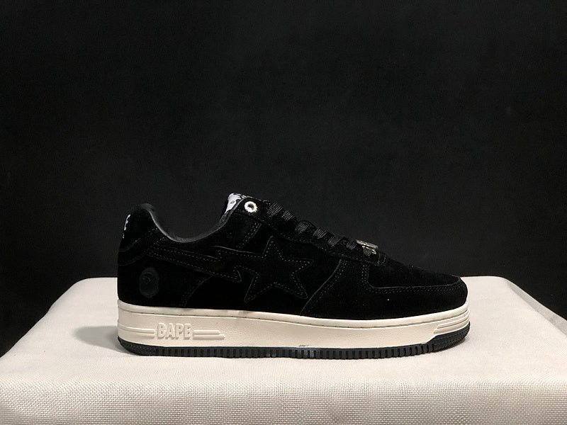Bapesta Low 'Triple Black Suede'
