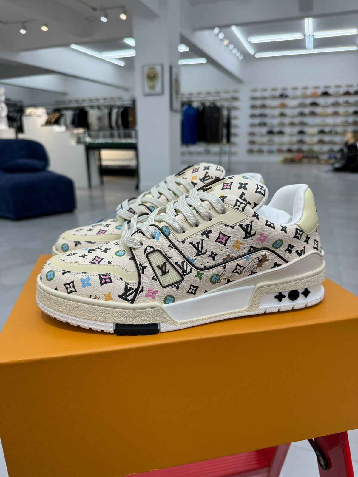 LV Trainer Sneaker 'Monogram Multicolore White'