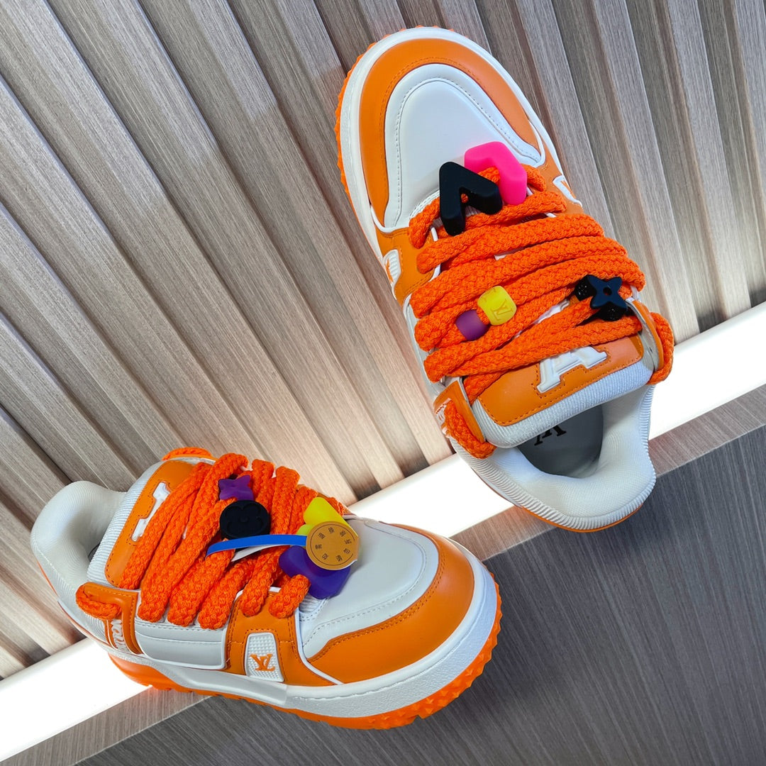 LV Trainer Maxi Sneaker 'White Orange'