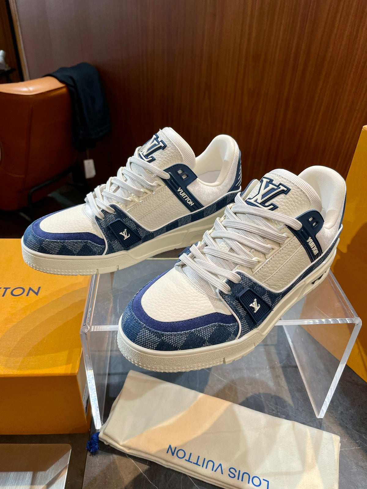 LV Trainer Sneaker 'Damier Blue White'