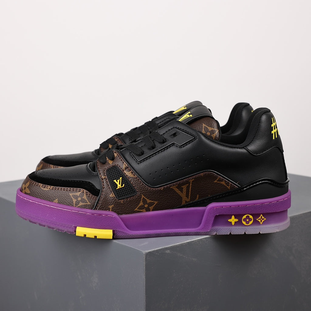 LV Trainer Sneaker 'Monogram Black Purple Yellow'