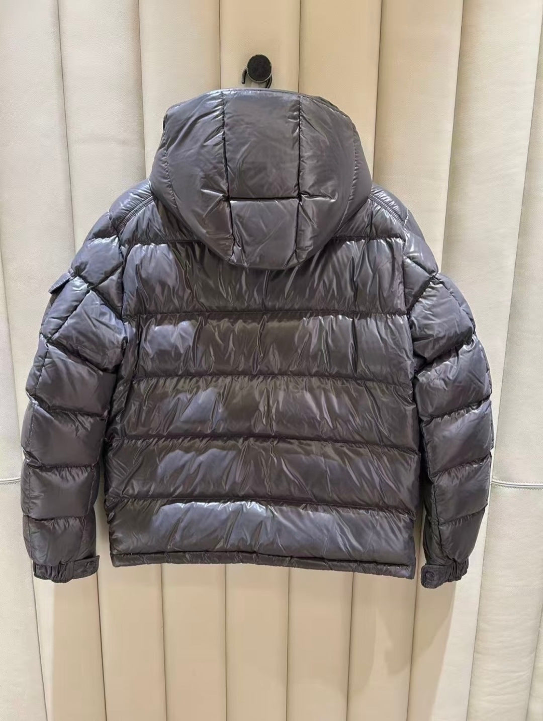 Moncler Maya Short Down Jacket - Shiny Grey