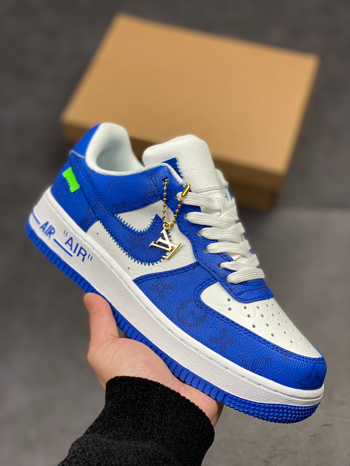 LV x Nike AF1 'White Royal'