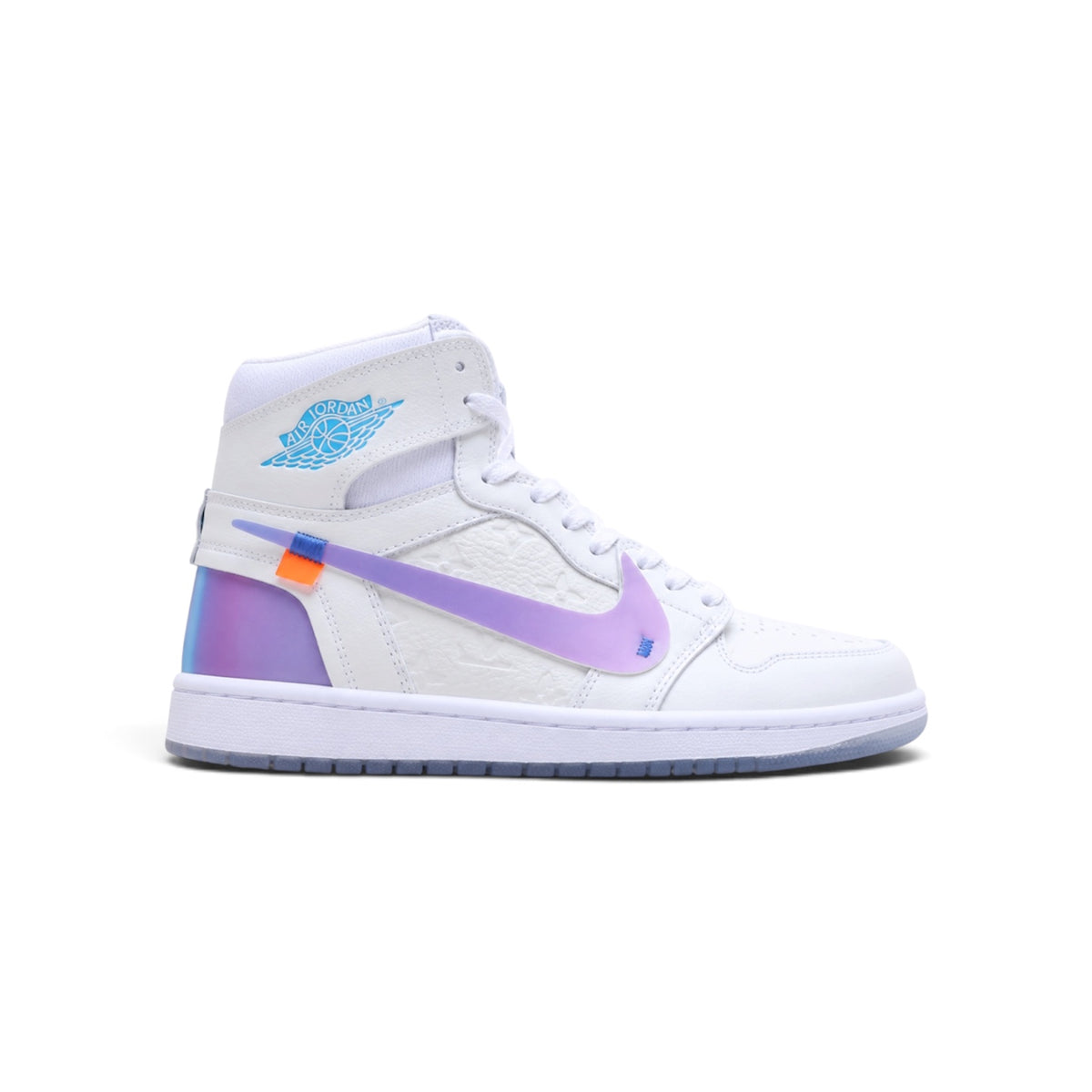 LV x Nike AJ1 High 'Iridescent Purple'