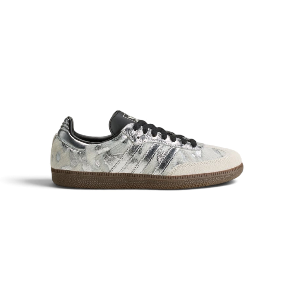 Samba OG Metallic Silver Cow Print