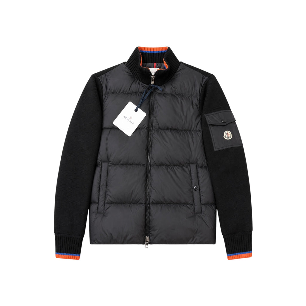 Moncler Knit & Down Hybrid Jacket Black