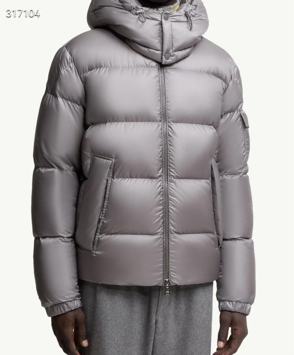 Moncler Maya Down Jacket Light Grey