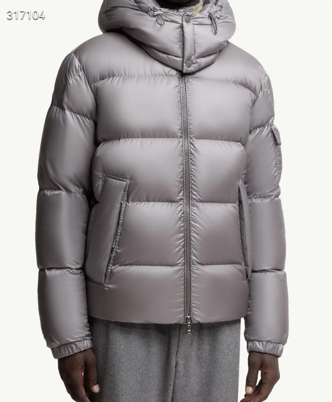 Moncler Maya Down Jacket Light Grey