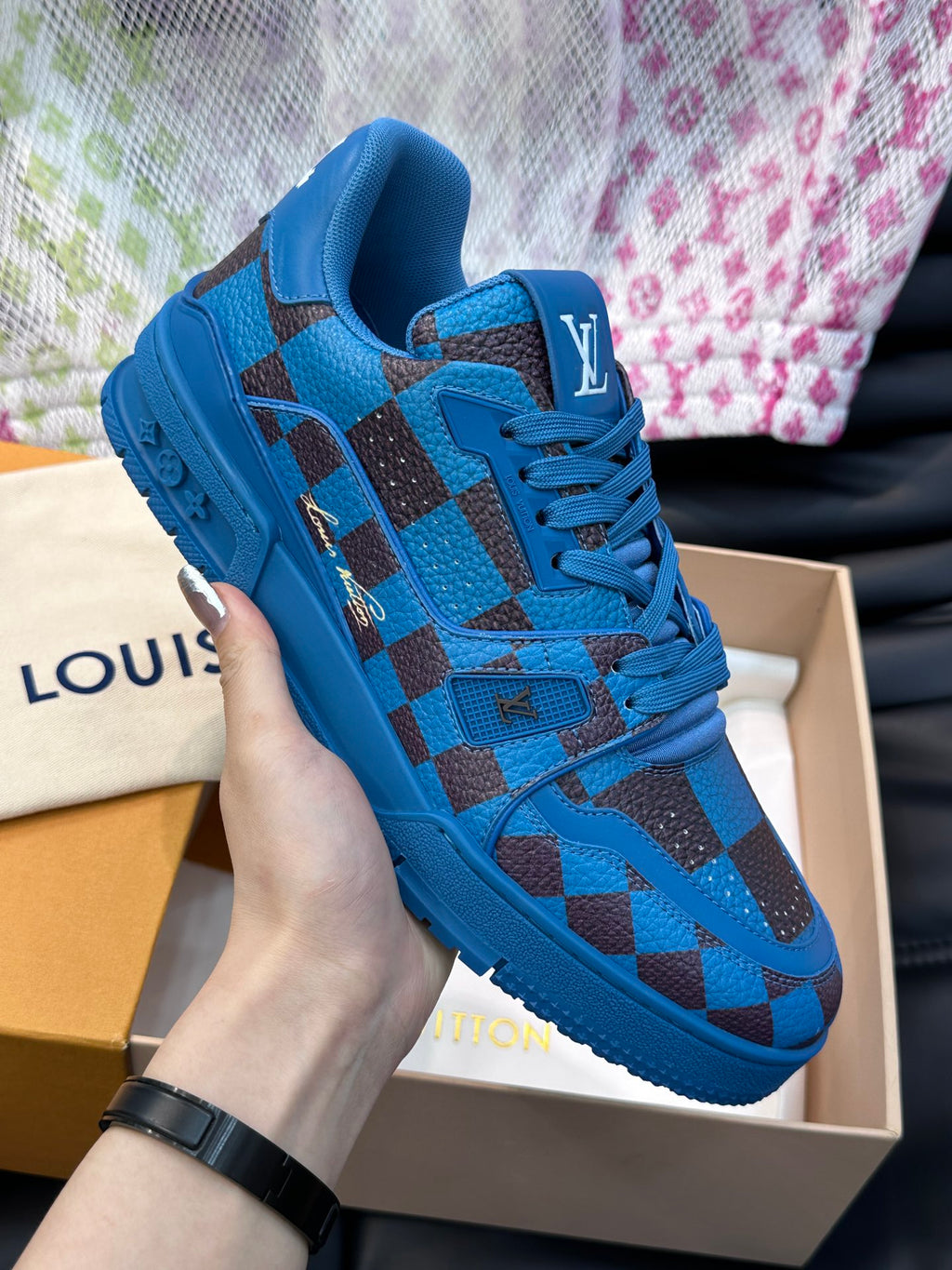 LV Trainer Sneaker 'Damier Pop Blue'