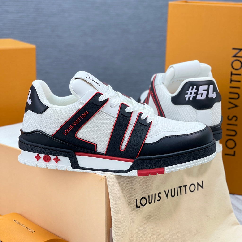 LV Trainer Sneaker 'Mesh White Black Red 54'