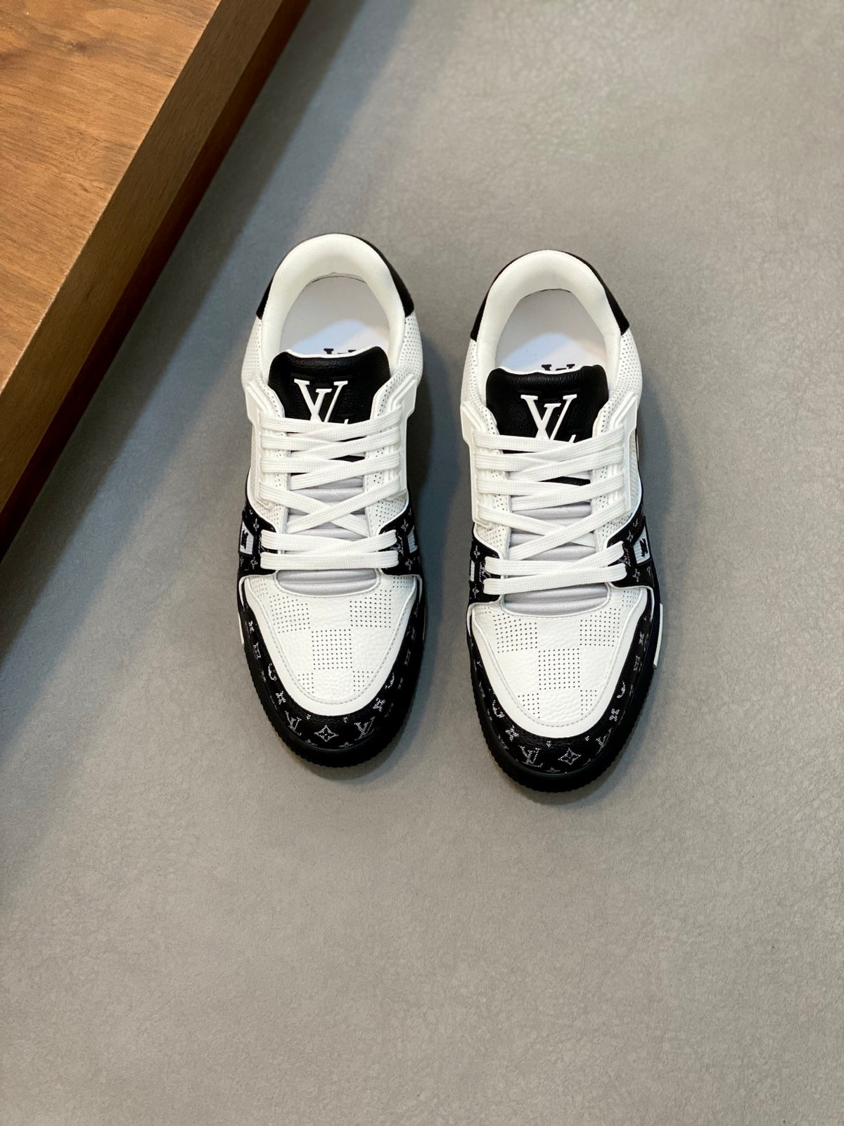 LV Trainer Sneaker 'Monogram Perforated White Black'
