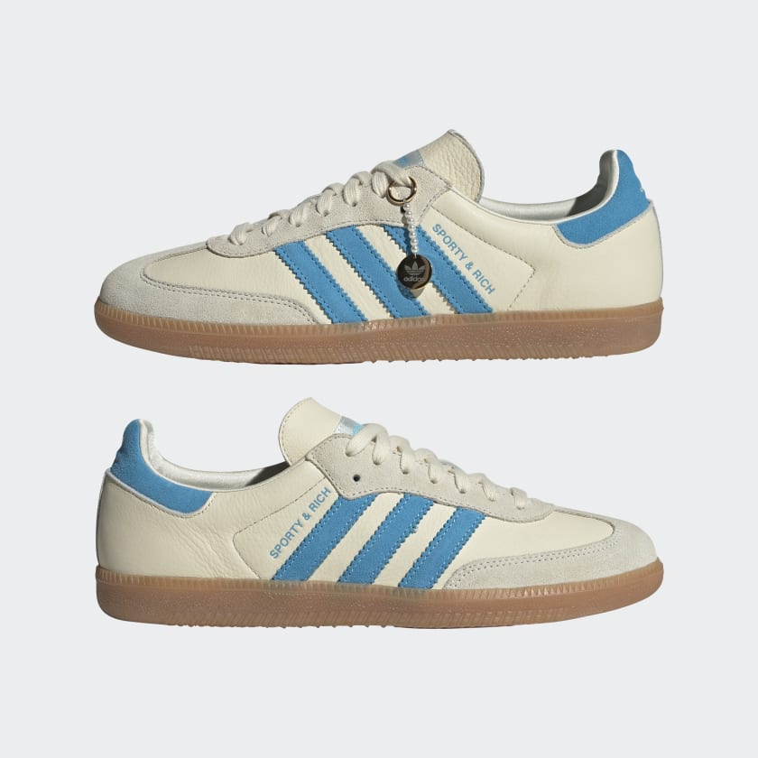 Sporty & Rich x Samba - Cream/Blue