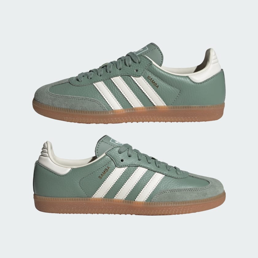 Adidas samba green white