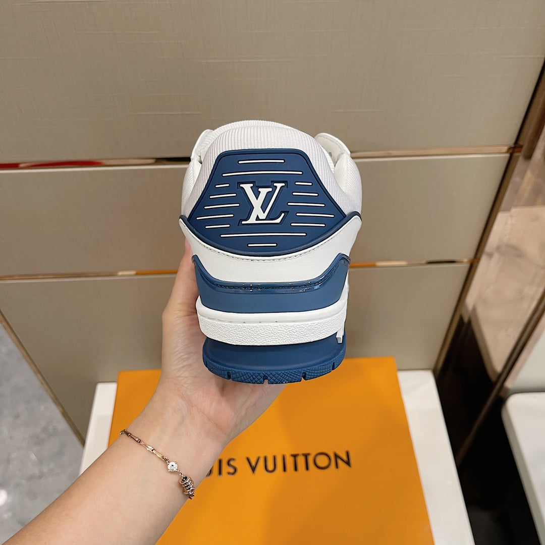 LV Trainer Sneaker 'Monogram Tile White Blue'