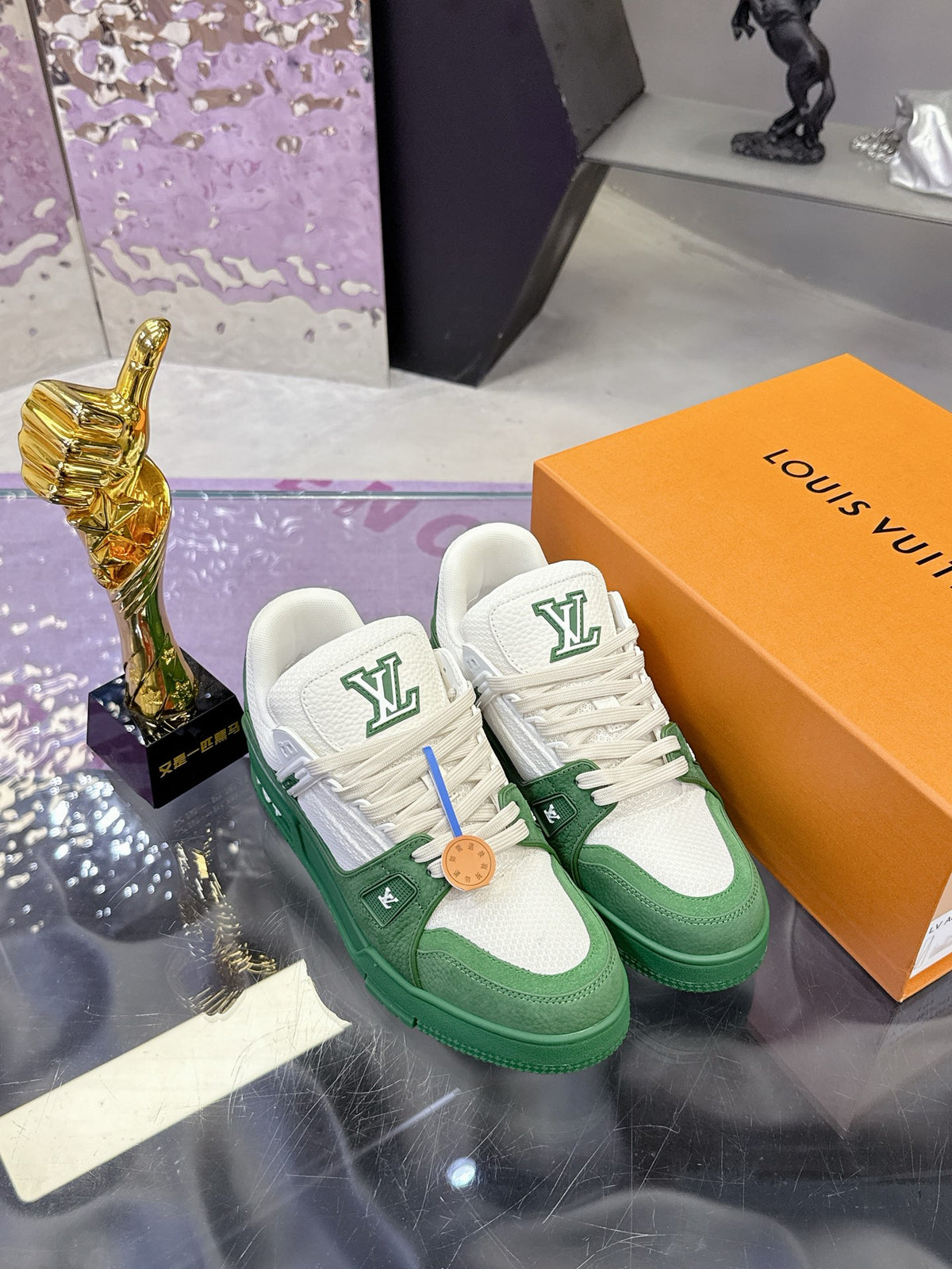 LV Trainer Sneaker 'Monogram Mesh Green White'