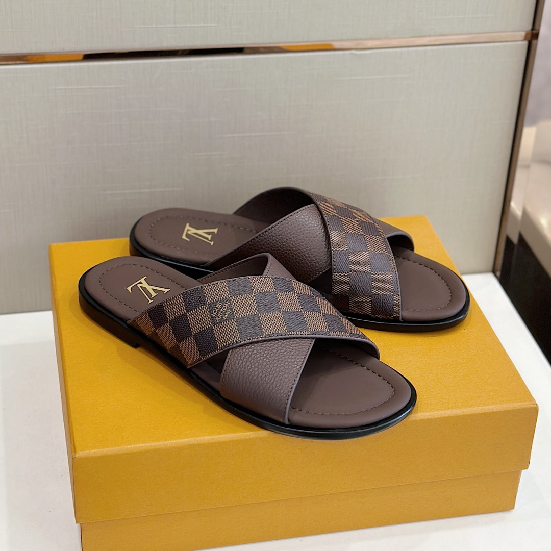 Louis Vuitton Panama Mule 'Damier Ebene Brown'