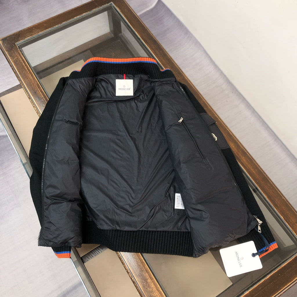 Moncler Knit & Down Hybrid Jacket Black