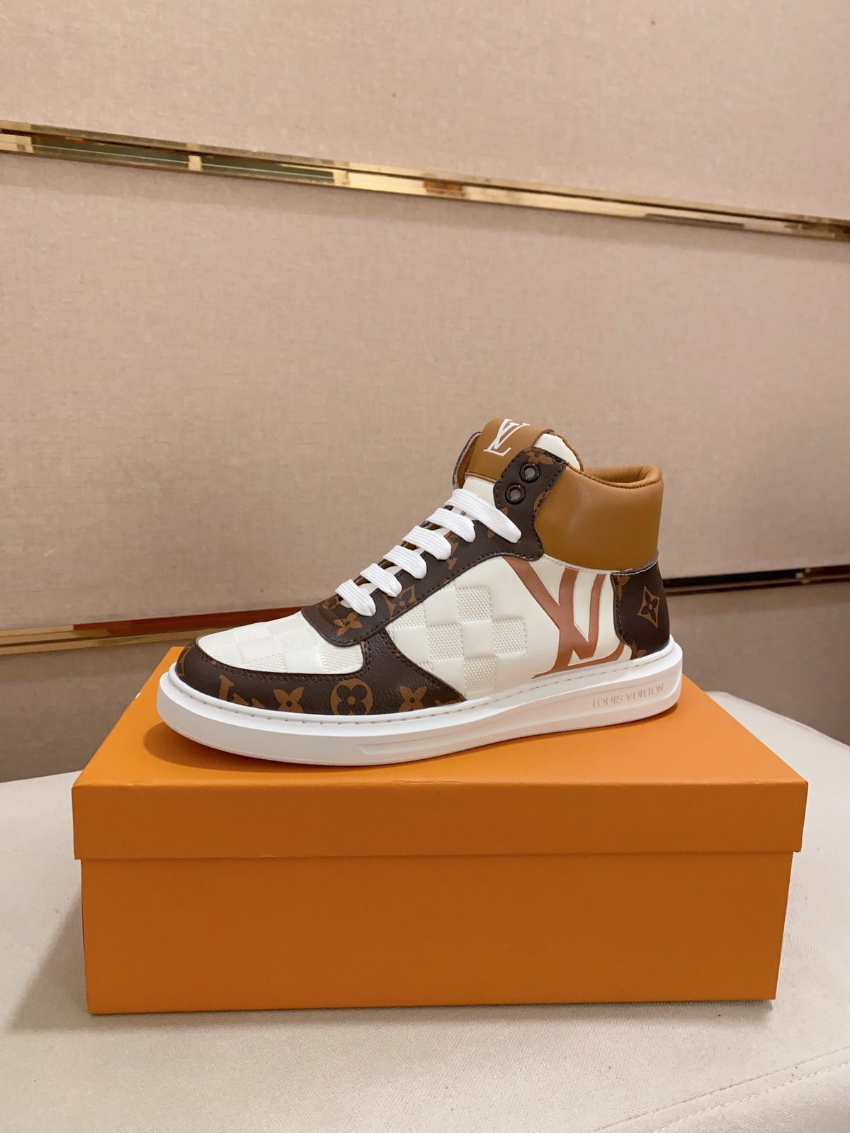 LV Rivoli Boot 'Monogram White Tan'