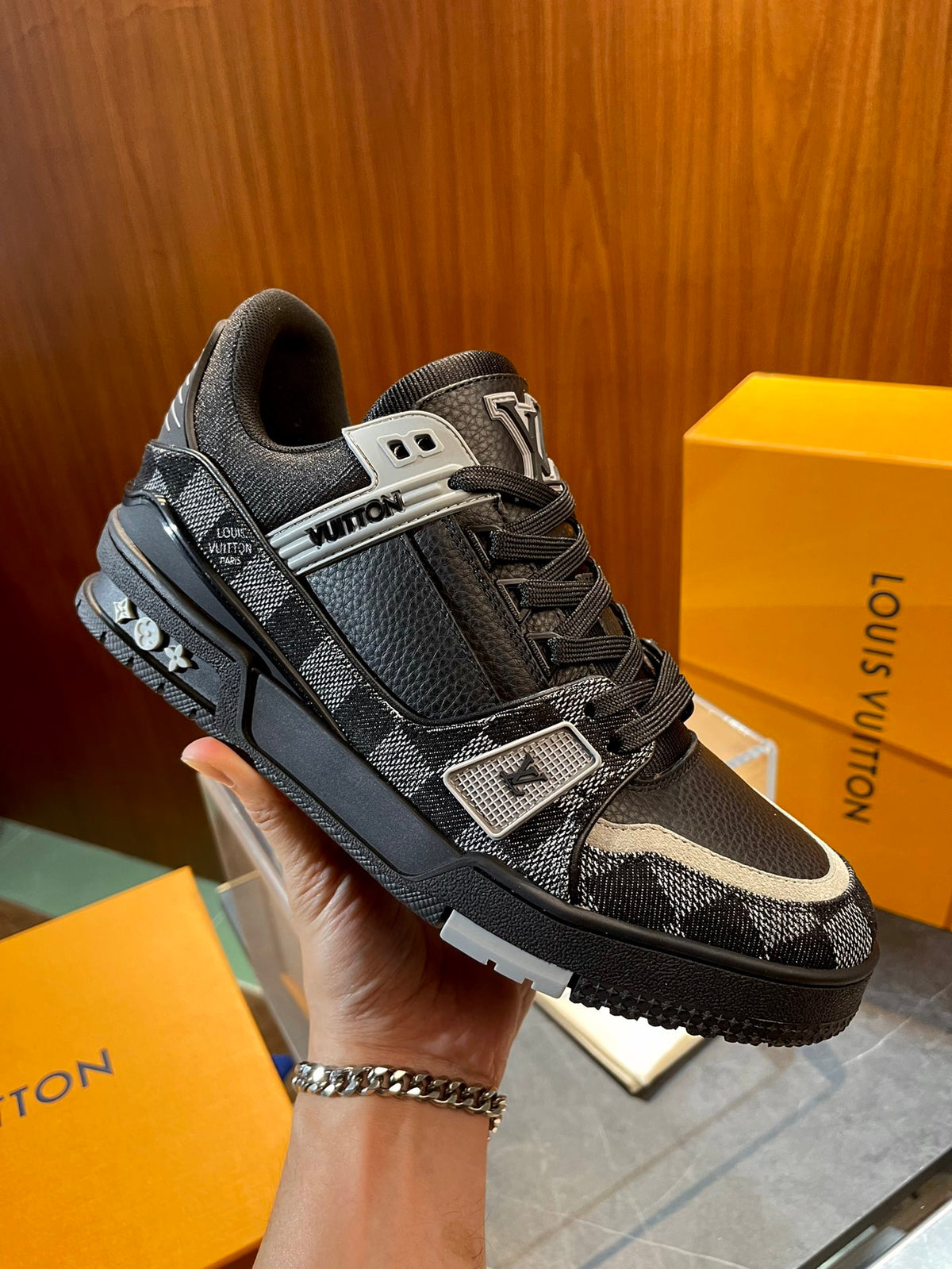 LV Trainer Sneaker 'Damier Black White'