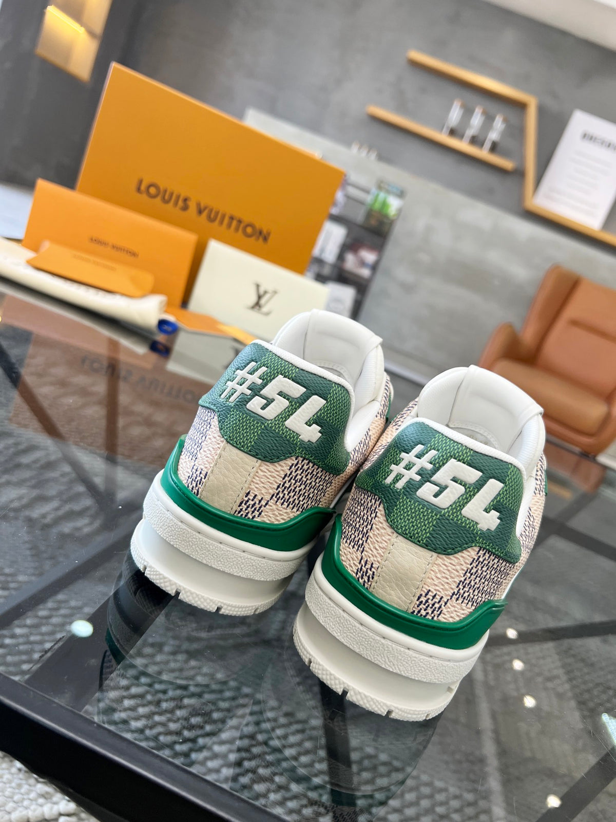 LV Trainer Sneaker 'Damier Pop Green'