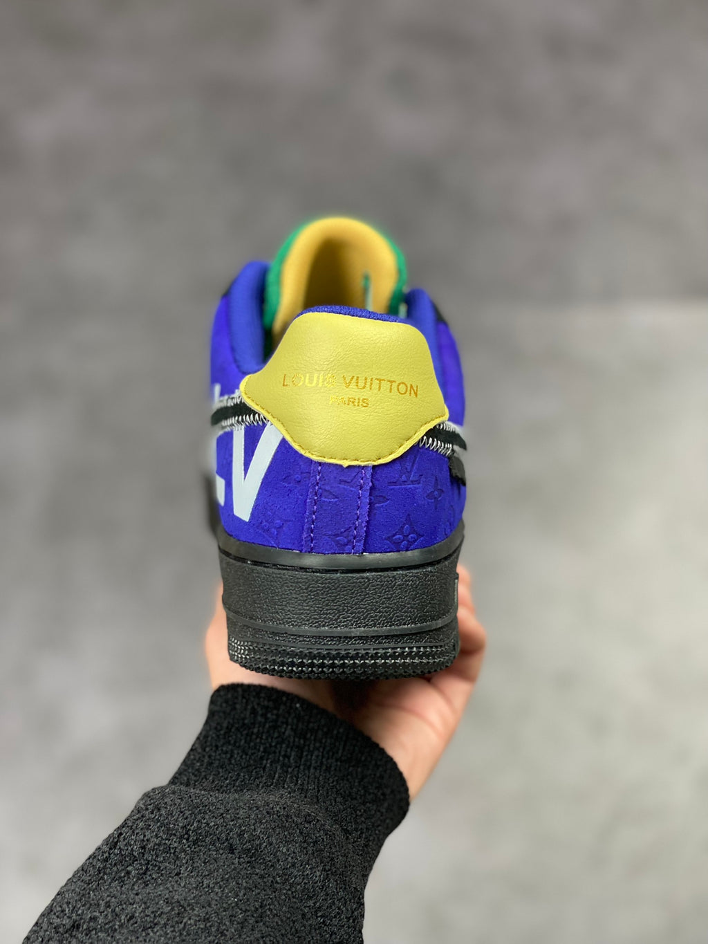 LV x Nike AF1 'Metallic Silver Purple'