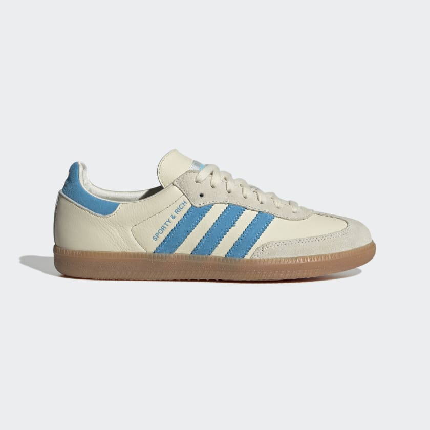 Sporty & Rich x Samba - Cream/Blue